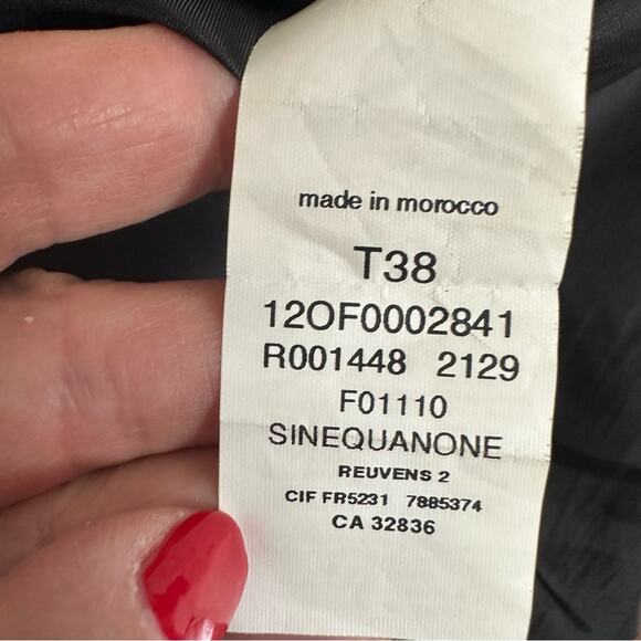 SINEQUANONE Paris Black Pink Floral Sleeveless Sheath Dress Retro Classic - Picture 10 of 12